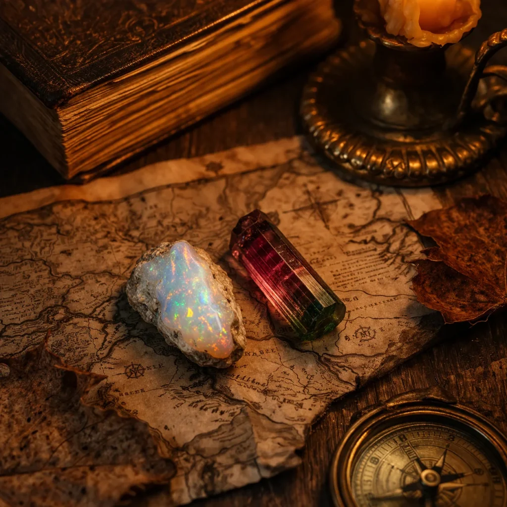 opal and tourmaline history and origins october birthstone